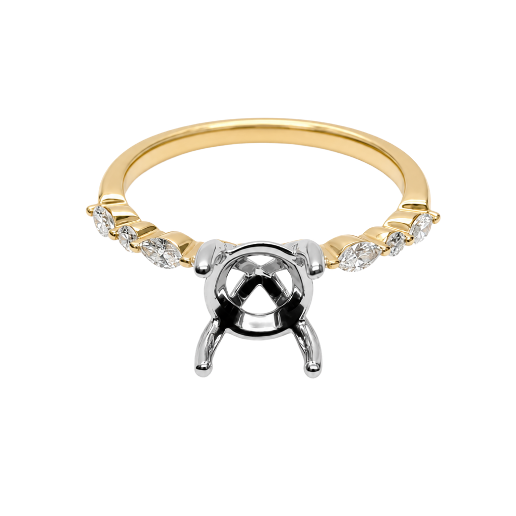 14K Yellow Gold Diamond Ring