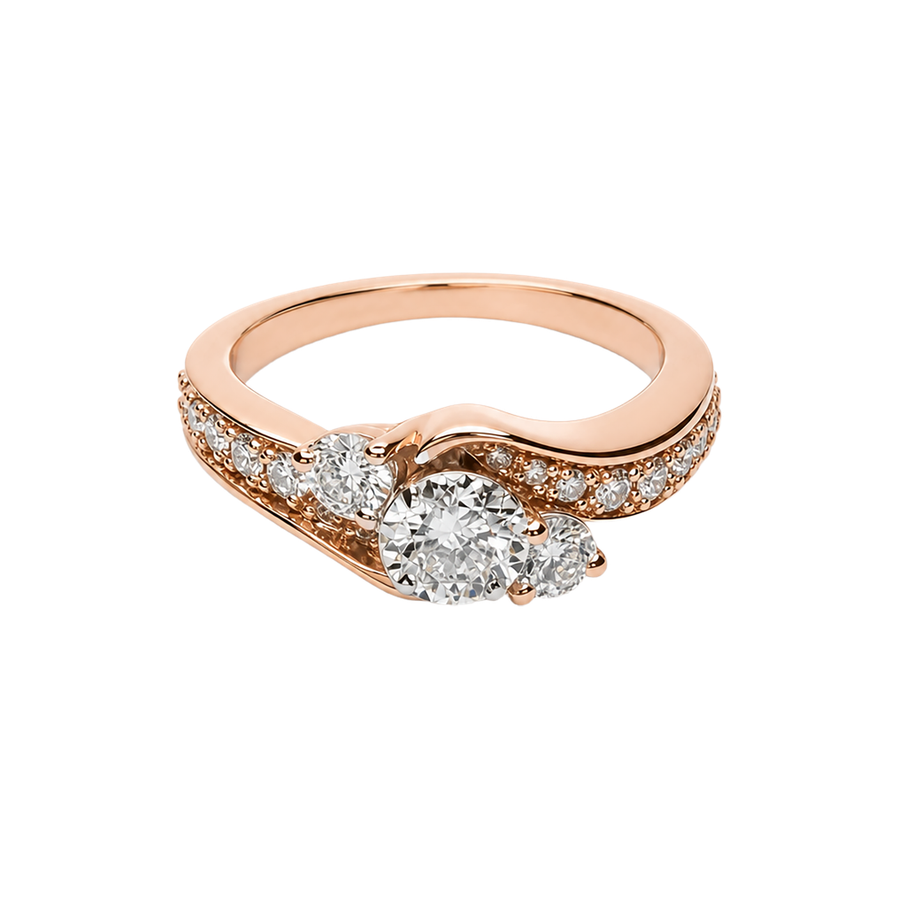 14K Yellow Gold Diamond Ring