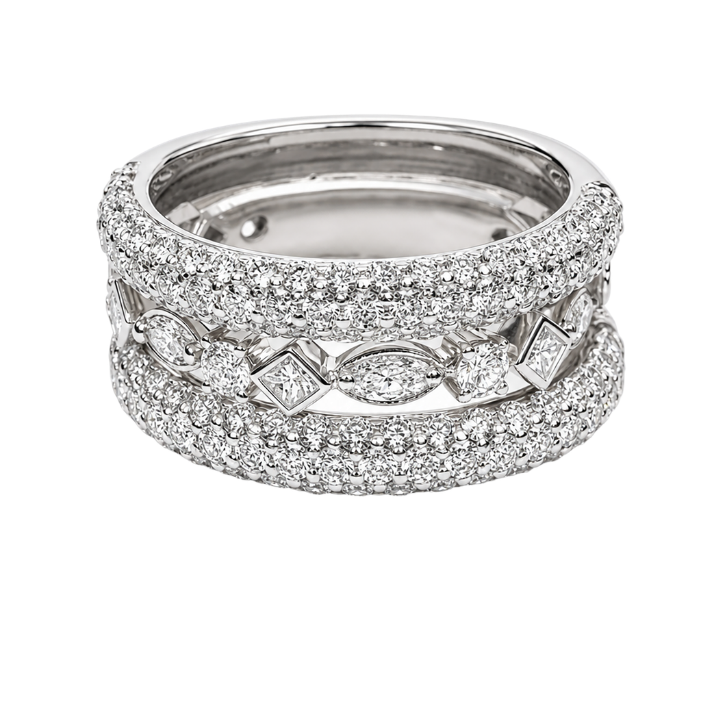 14KW White Gold Diamond Ring