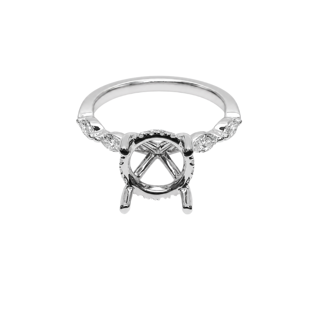 18K White Gold Diamond Ring
