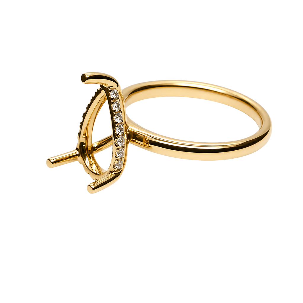 18K Yellow Gold Diamond Ring