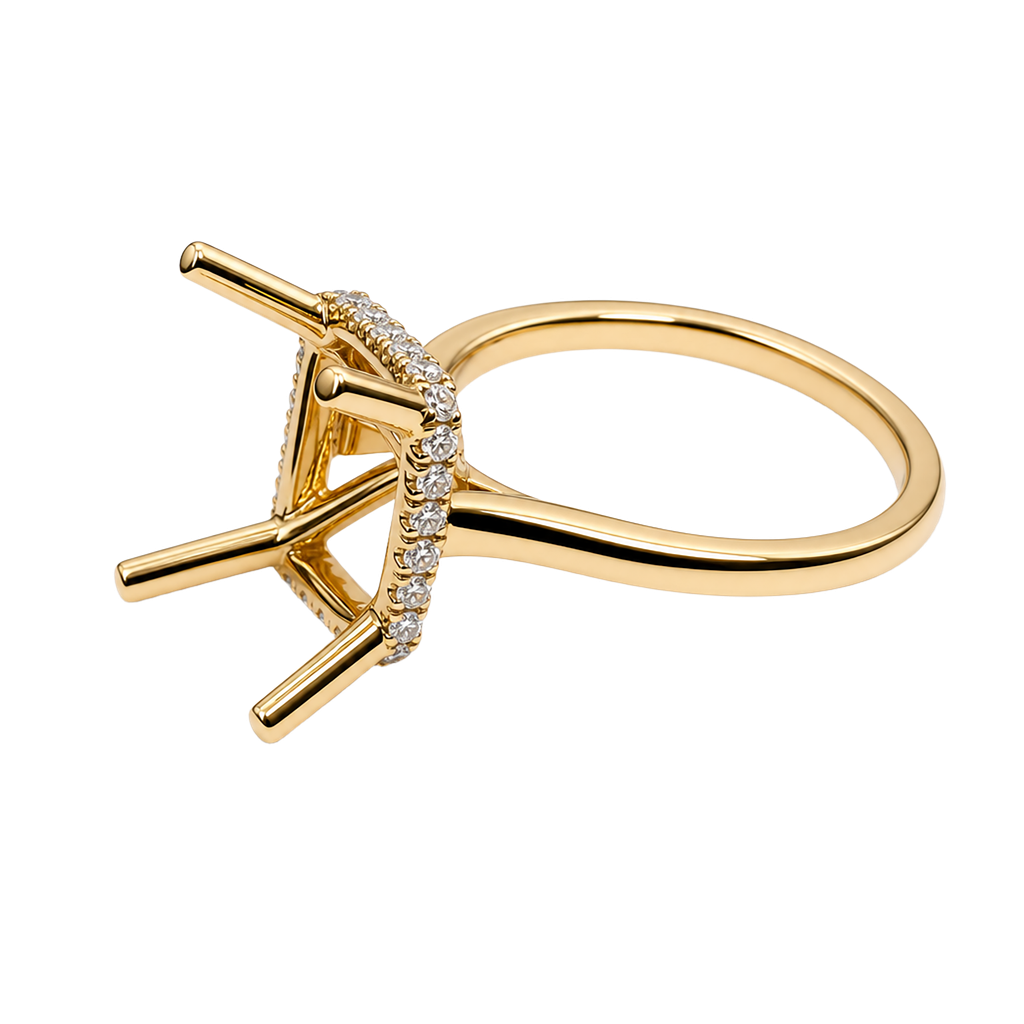 18K Yellow Gold Diamond Ring