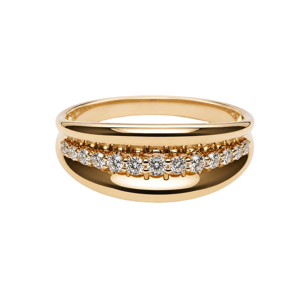 18K Yellow Gold Diamond Ring