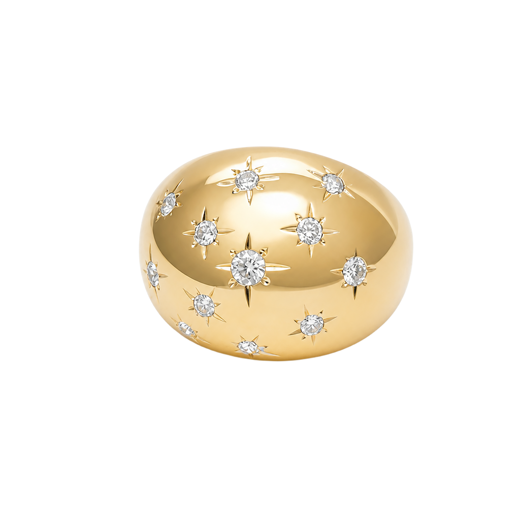 14K Yellow Gold Diamond Ring
