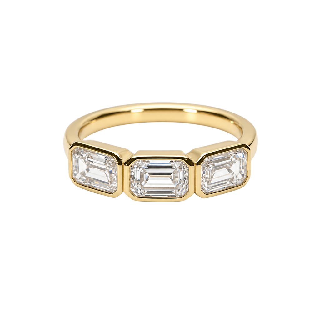 14K Yellow Gold Lab Diamond Ring