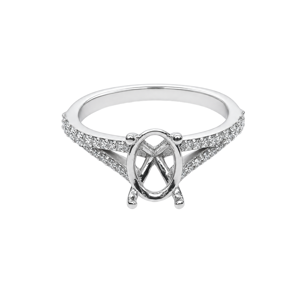 14K White Gold Diamond Ring