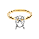 14K Two-Tone Gold Diamond Ring