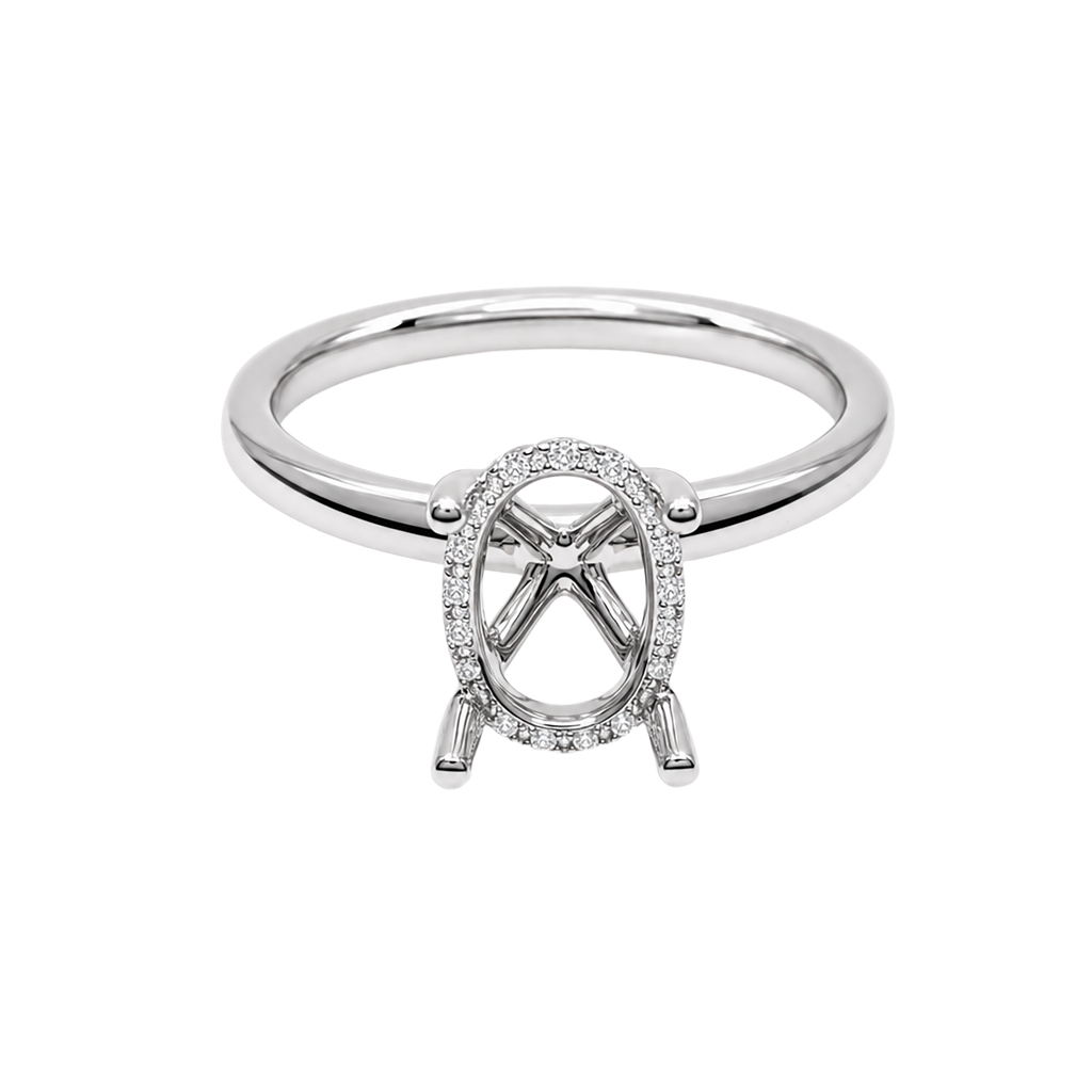 14KW White Gold Diamond Ring