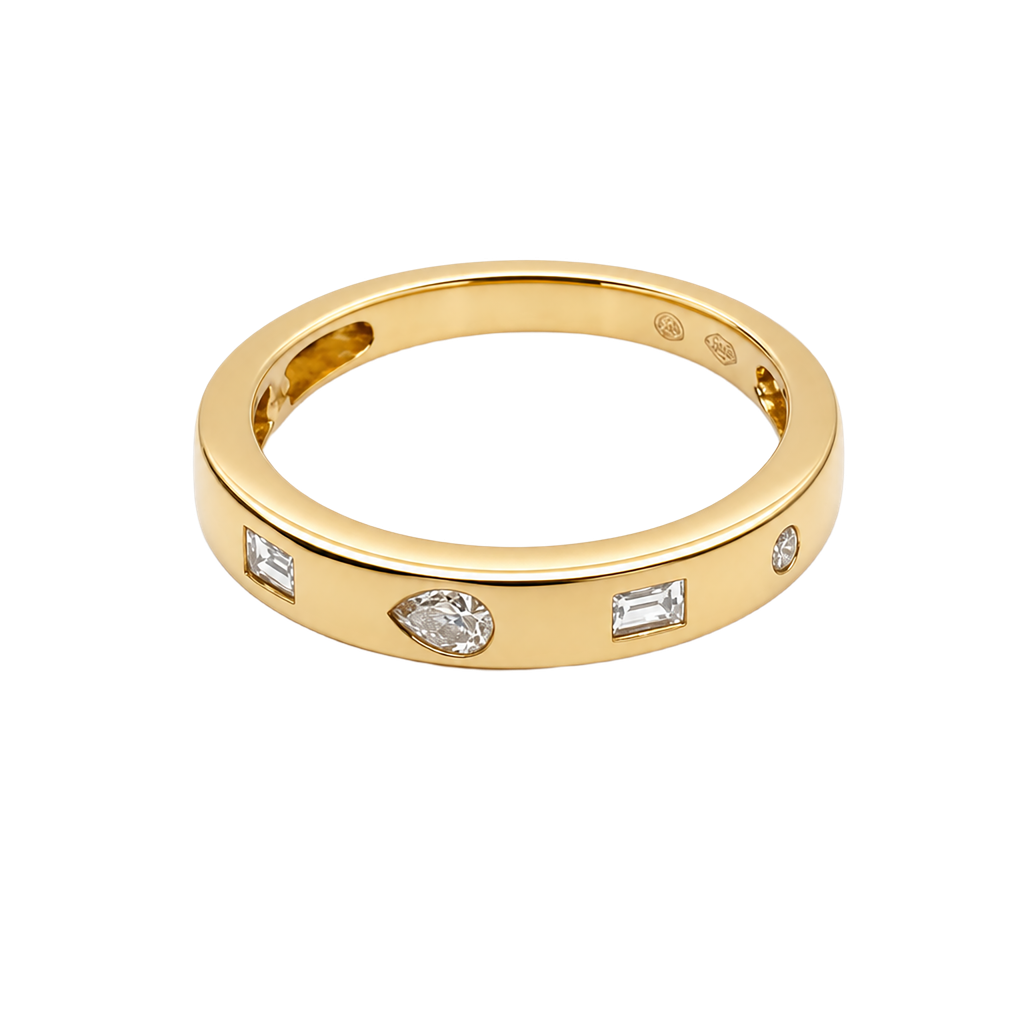 18KY Yellow Gold Diamond Ring
