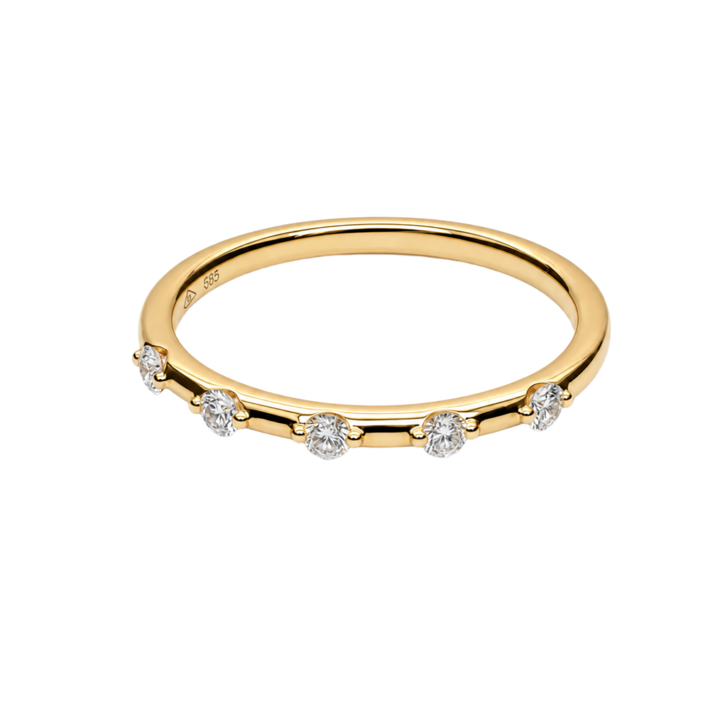 18K Yellow Gold Diamond Ring
