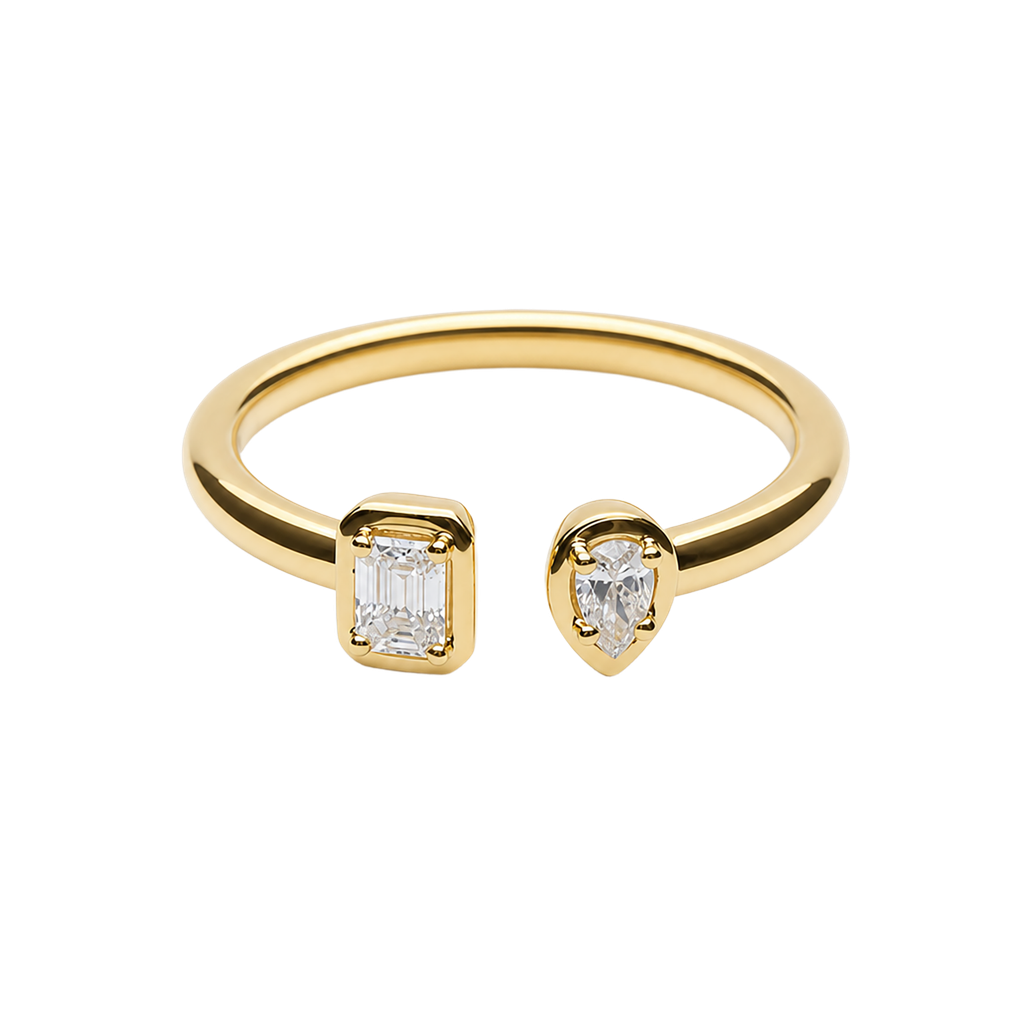 18K Yellow Gold Diamond Ring