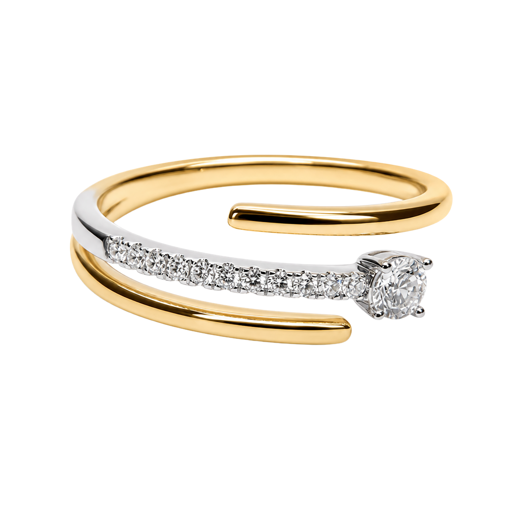 18K Yellow Gold Diamond Ring