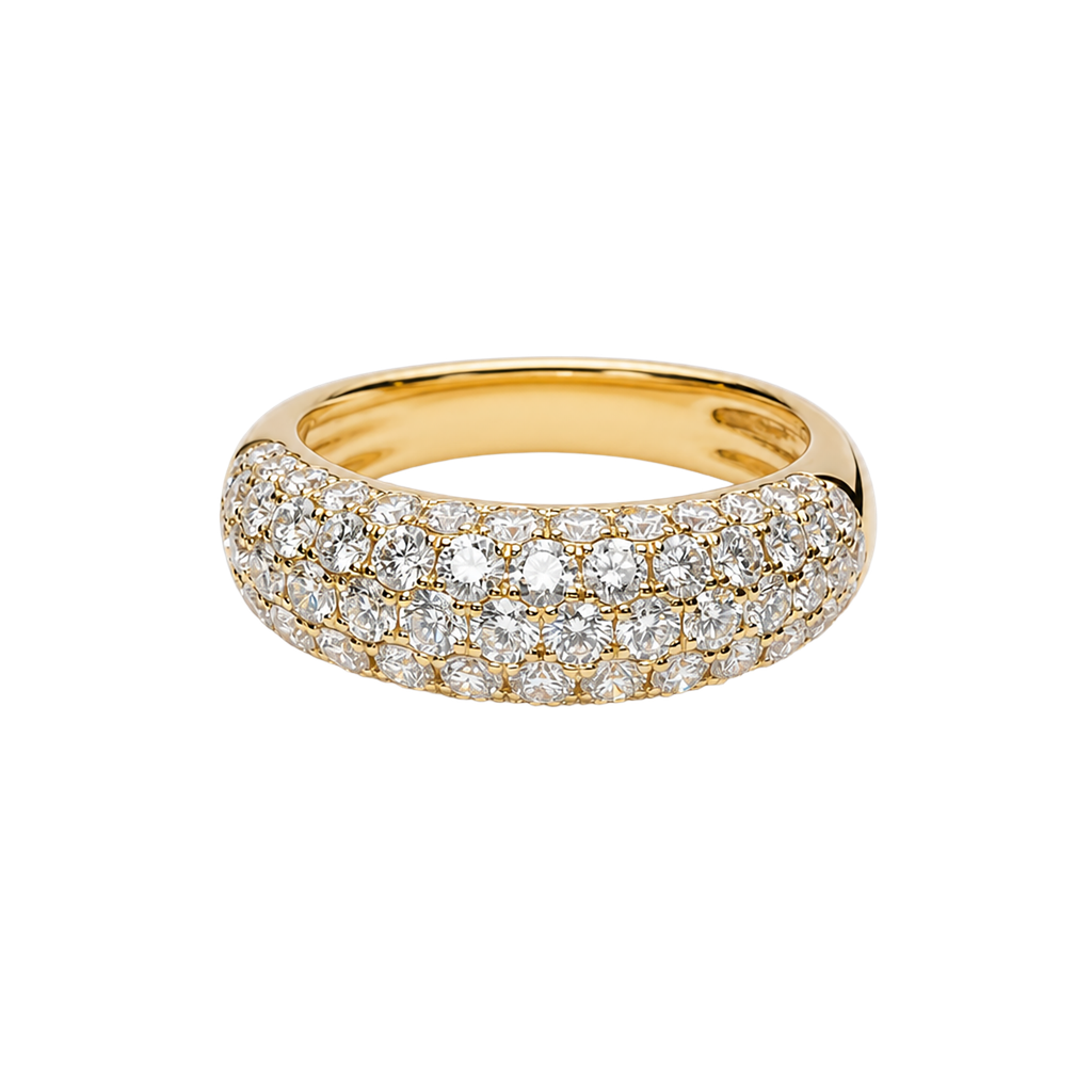 18K Yellow Gold Diamond Ring