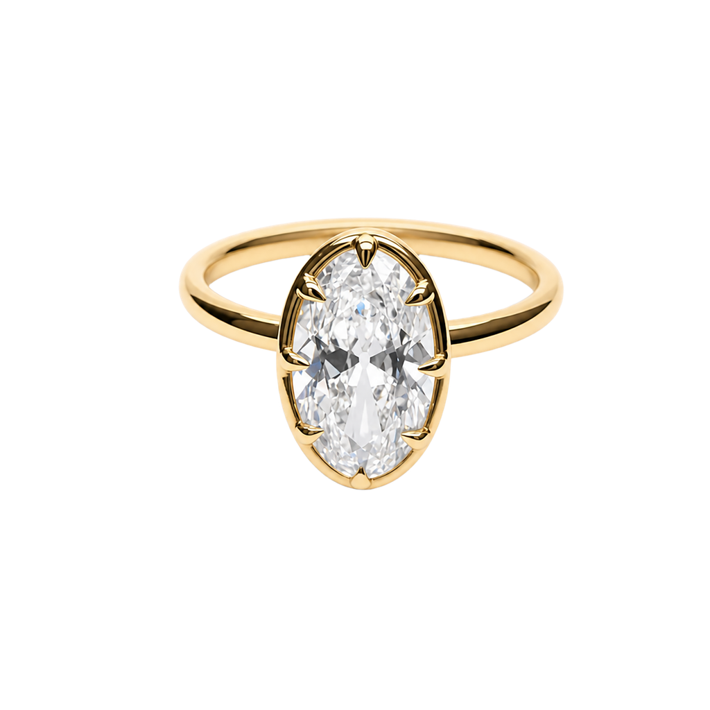 14KY Yellow Gold Lab Diamond Ring