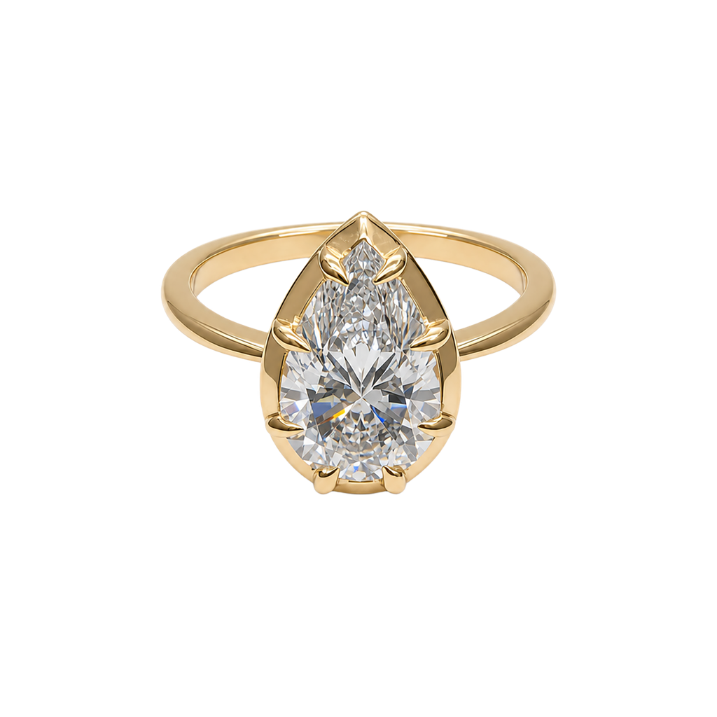 14KY Yellow Gold Lab Diamond Ring