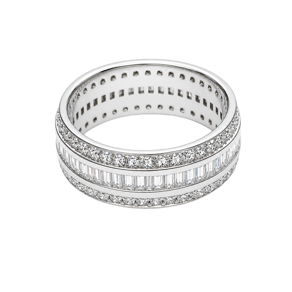 14KW White Gold Diamond Band