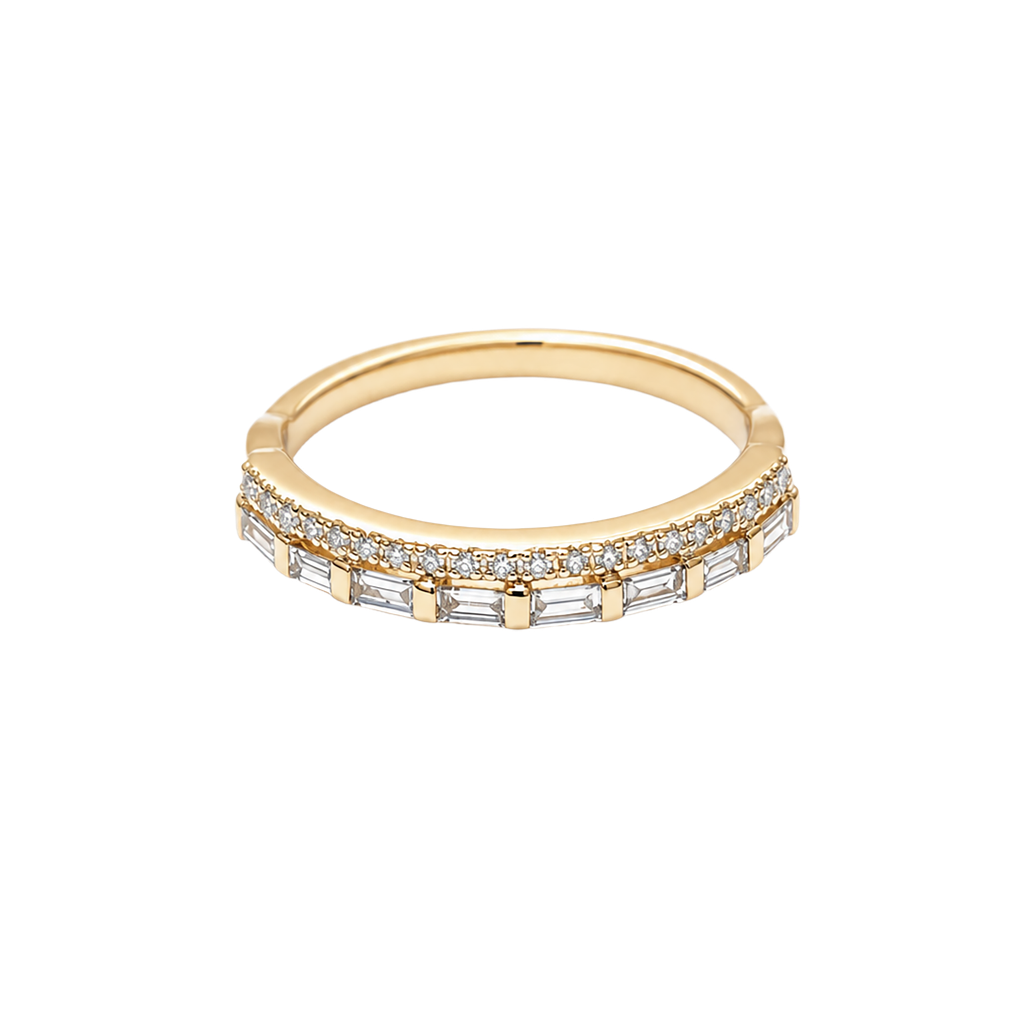 14K Yellow Gold Diamond Band