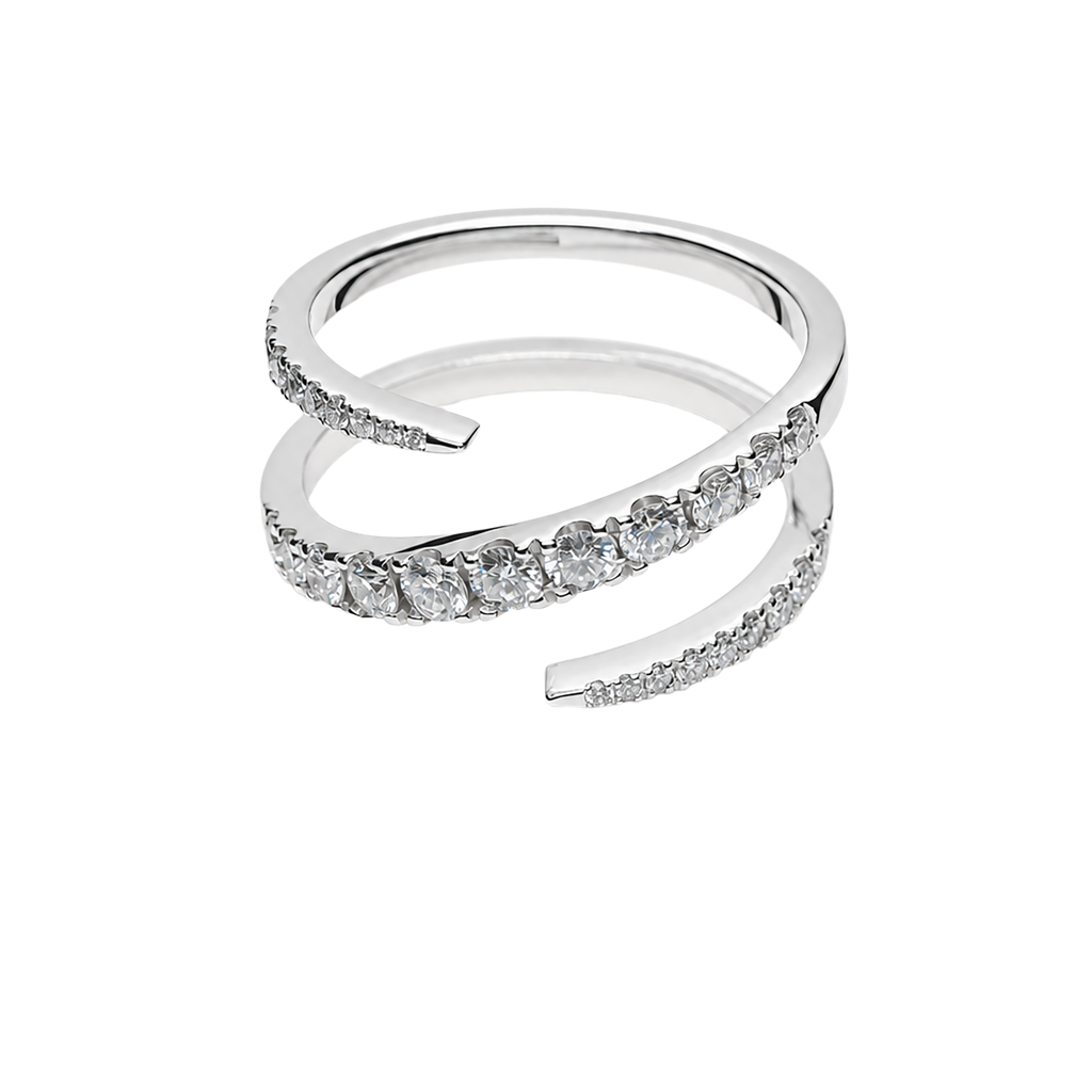 14K White Gold Lab Diamond Ring