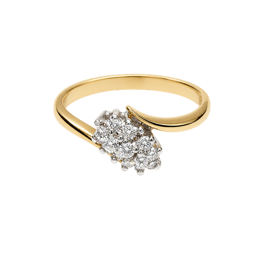 [790556400003] 10K Yellow Gold Diamond Fashion Ring