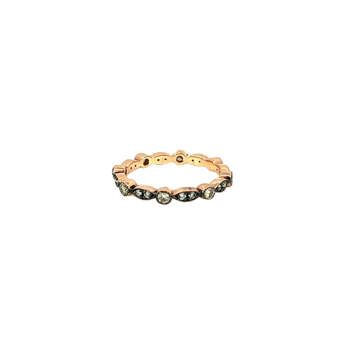 [749430000003] 14K Rose Gold Diamond Band