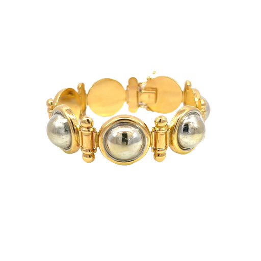 [893462400007] 14K Two-Tone Gold Fashion Bracelet