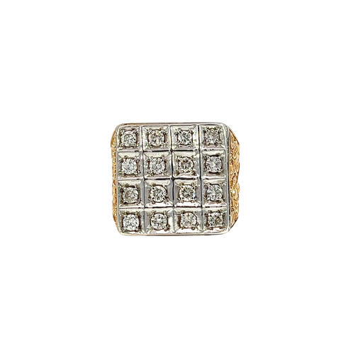 [858384000005] 14K Two-Tone Gold Cocktail Ring