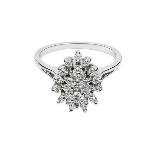 [685926000009] 14K White Gold Diamond Fashion Ring