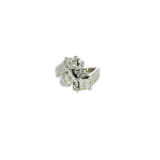 [740790000001] 14K White Gold Diamond Cocktail Ring