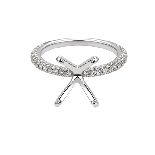 [863222400001] 14K White Gold Diamond Engagement Ring
