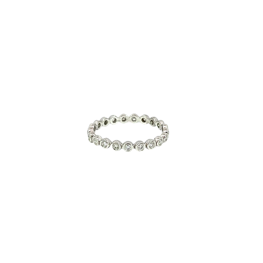 [794707200003] 14K White Gold Diamond Stackable Ring