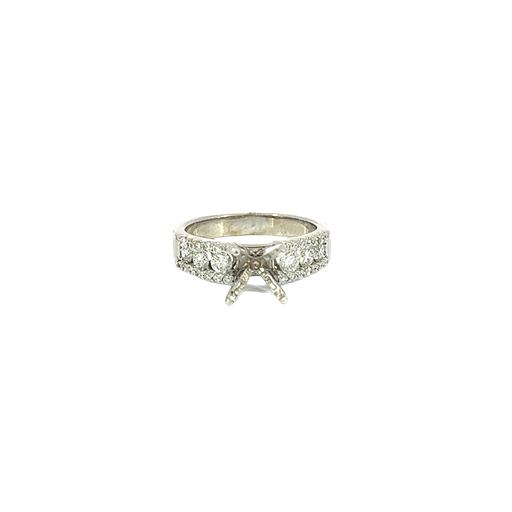 [731721600003] 14K White Gold Diamond Engagement Ring