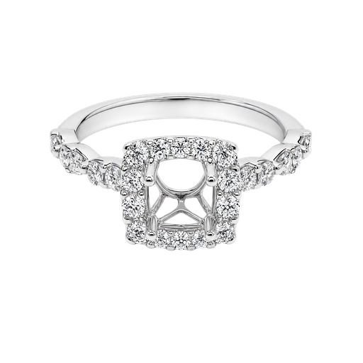 [852764400003] 14K White Gold Diamond Engagement Ring
