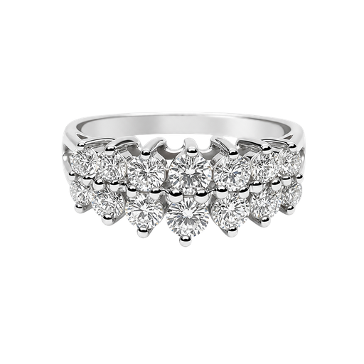 [882572400010] 14K White Gold Diamond Cocktail Ring
