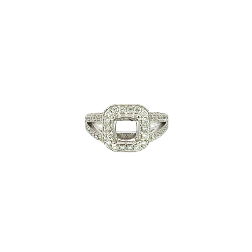 [750034800010] 14K White Gold Diamond Engagement Ring