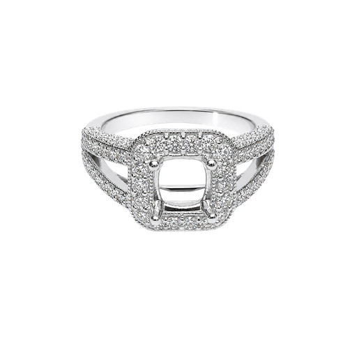 [750034800010] 14K White Gold Diamond Engagement Ring