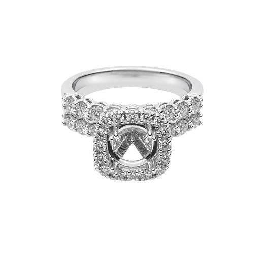 [786236400001] 14KW White Gold Diamond Wedding Set