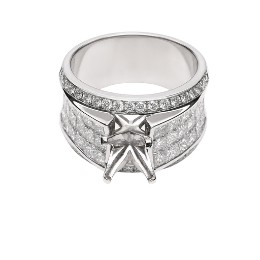 [824860800001] 14K White Gold Diamond Cocktail Ring