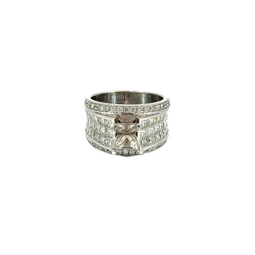 [824860800001] 14K White Gold Diamond Cocktail Ring