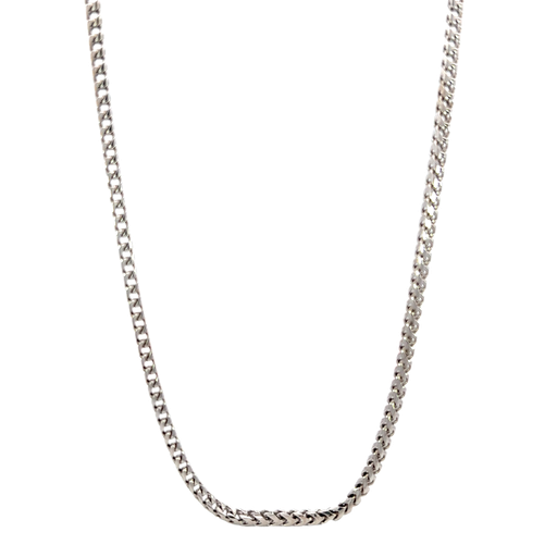 [893462400030] 14K White Gold Box Chain