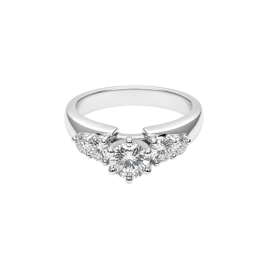 [749257200003] 14K White Gold Diamond Engagement Ring