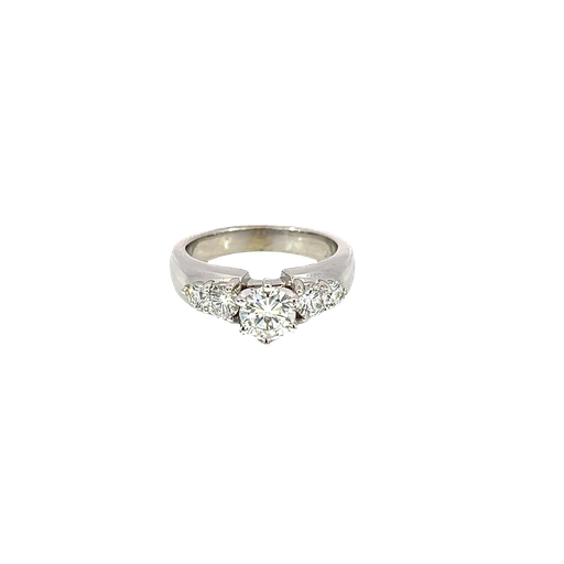 [749257200003] 14K White Gold Diamond Engagement Ring