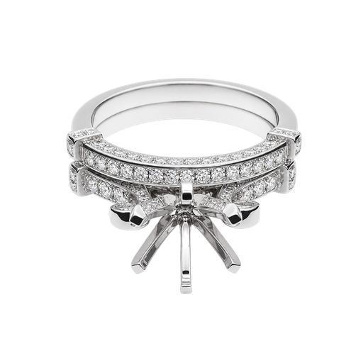 [875746800017] 14K White Gold Diamond Wedding Set
