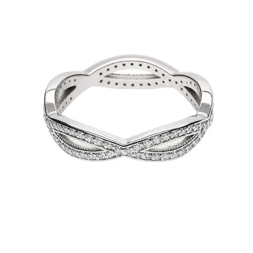 [897696000001] 14K White Gold Diamond Band