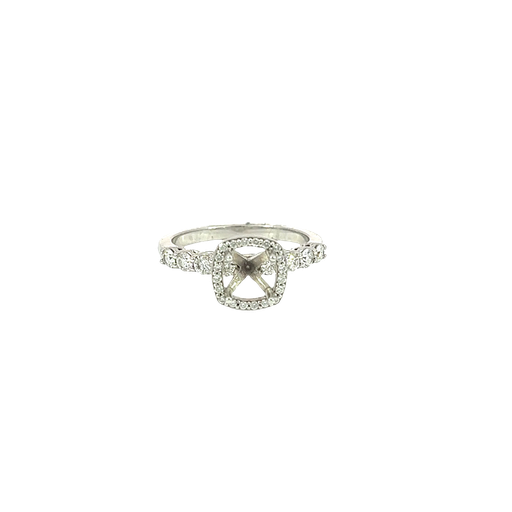 [865036800002] 14K White Gold Diamond Engagement Ring