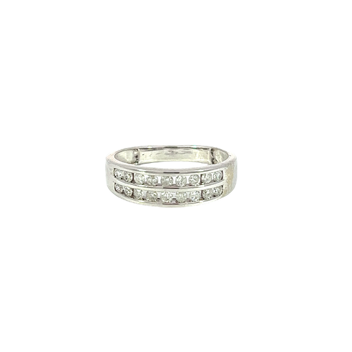 [685321200002] 14K White Gold Diamond Fashion Ring