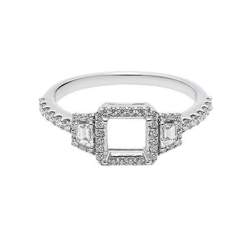 [856396800001] 14K White Gold Diamond Engagement Ring