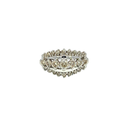 [868489200002] 14K White Gold Diamond Cocktail and Fashion Ring