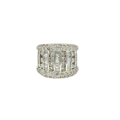 [873932400002] 18K White Gold Diamond Ring