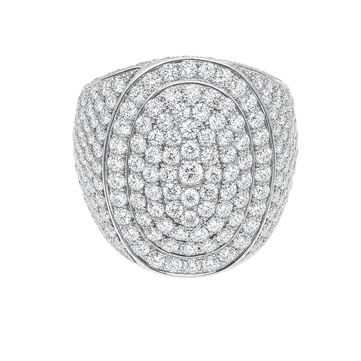 [835398000002] 14K White Gold Diamond Cocktail Ring