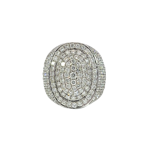 [835398000002] 14K White Gold Diamond Cocktail Ring